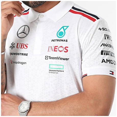 Mercedes-AMG F1 Team 2024 Team Polo White