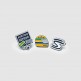 Ayrton Senna Pin Badge Set
