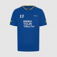 Ayrton Senna Stripe T-shirt Blue