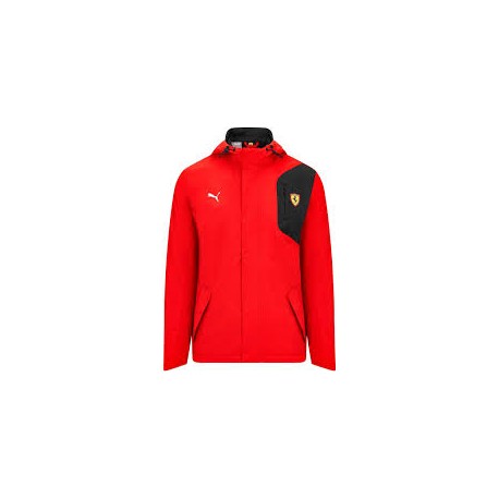Scuderia Ferrari F1 Logo Rain Jacket Red
