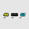 Mercedes-AMG F1 Team Pin Badge Set Lewis Hamilton-George Russell