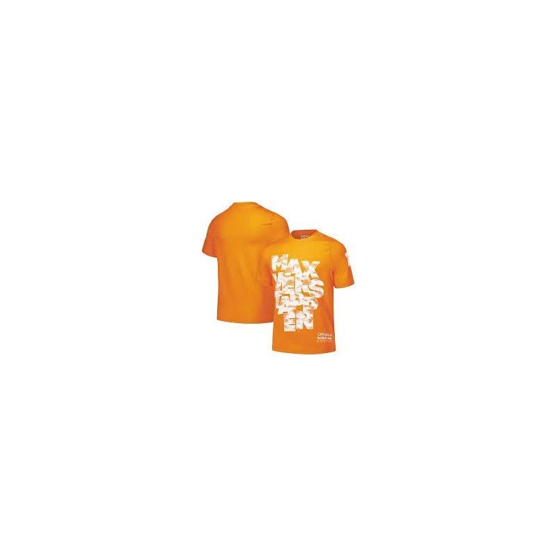 Red Bull Racing F1 Max Verstappen Expression Orange T-shirt